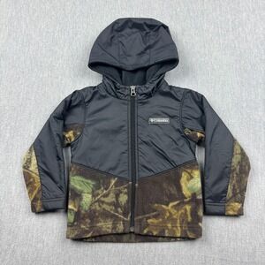 Columbia Jacket Toddler Boys 3T Camo Print Steens Mountain Full Zip Hooded Coat
